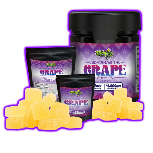 CBD/CBN/Delta 9 THC Gummies Grape 140mg Batch: 84148