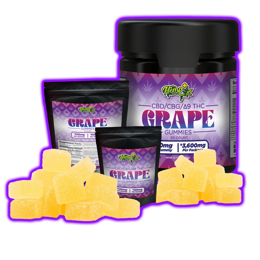 CBD/CBG/Delta 9 THC Gummies Grape 120mg Batch: 87259